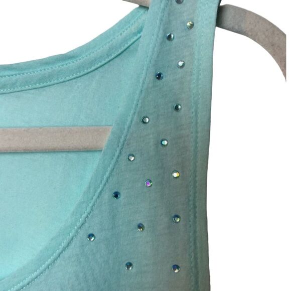 PINK Victoria’s Secret Rhinestoned Embellished Muscle Tank Top XS - Picture 3 of 4